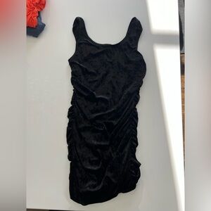 Elegant Black Velvet Dress